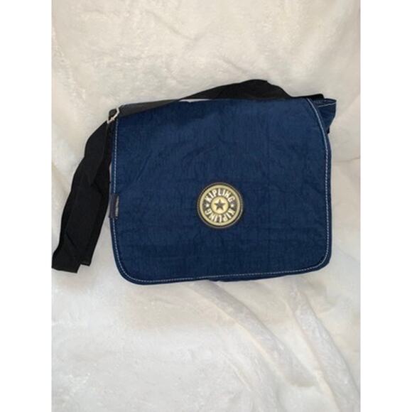 Kipling Madhouse Messenger Bag Navy Blue Unisex Adjustable Strap‎ - Picture 1 of 8